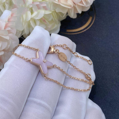 [Kincade Jewelrys]JEUX BRACELET PINK MOP PINK GOLD 1 DIAMOND