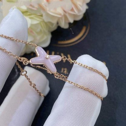 [Kincade Jewelrys]JEUX BRACELET PINK MOP PINK GOLD 1 DIAMOND