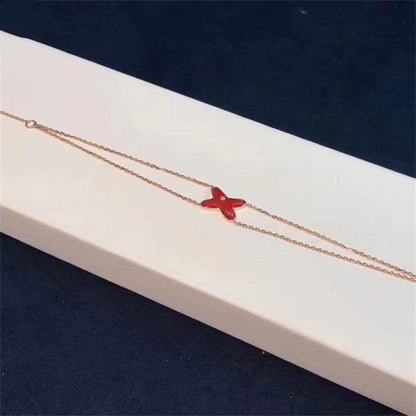 [Kincade Jewelrys]PULSERA DE JUEGOS DE CORNALINA ORO ROSA 1 DIAMANTE