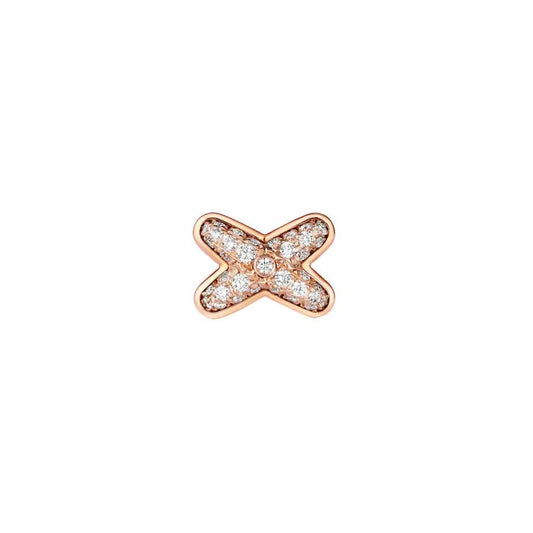 [Kincade Jewelrys]JEUX DE PINK GOLD DIAMOND EARRINGS