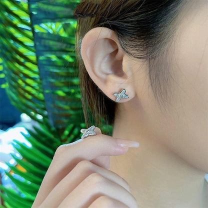 [Kincade Jewelrys]JEUX DE SILVER DIAMOND EARRINGS