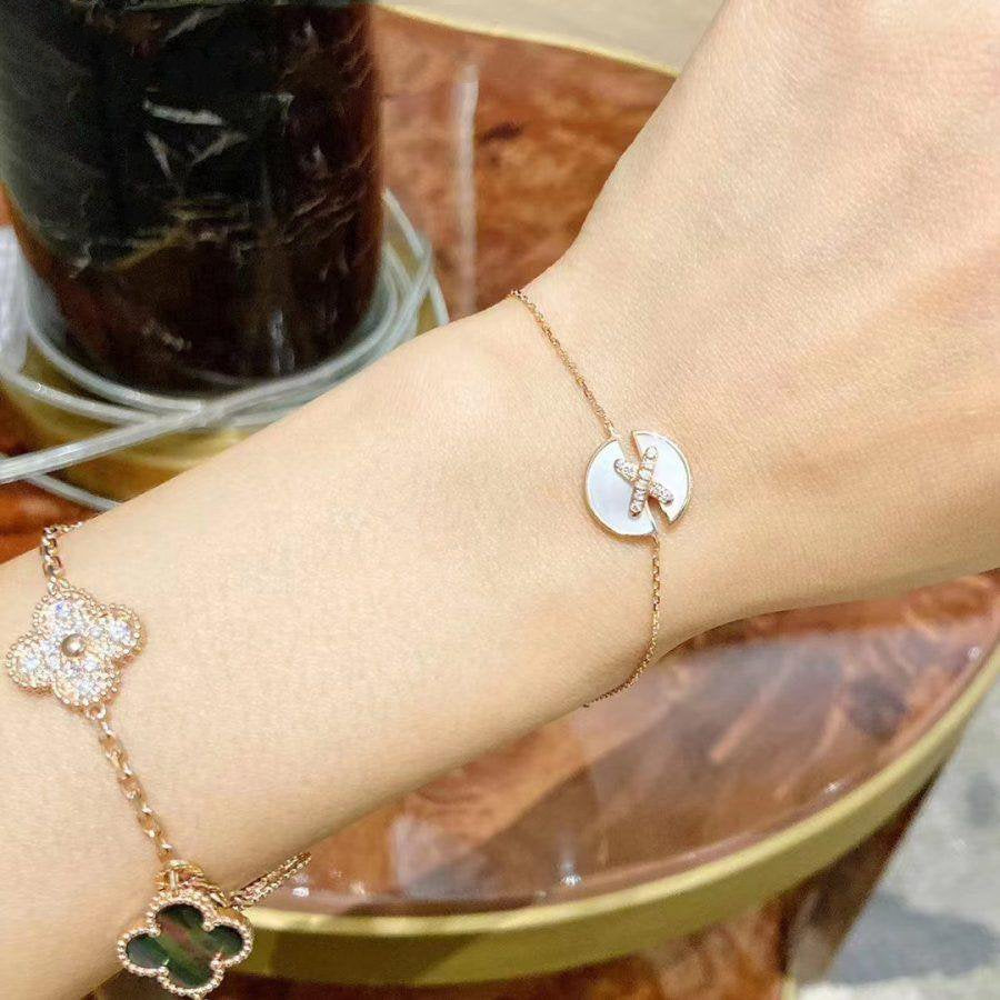[Kincade Jewelrys]JEUX DE BRACELET MOP PINK GOLD DIAMONDS