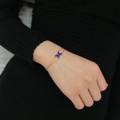 [Kincade Jewelrys]Hollow Design Four-Leaf Clover Flower Shape Ring