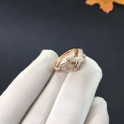 [Kincade Jewelrys]JEUX DE RING PINK GOLD DIAMOND