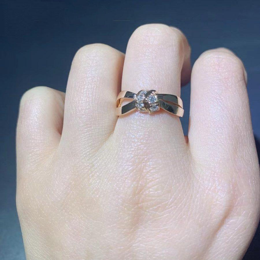 [Kincade Jewelrys]LIENS RING PINK GOLD DIAMOND