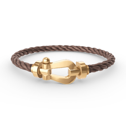 [Kincade Jewelrys]Pulsera de herradura grande Force sin diamantes en oro