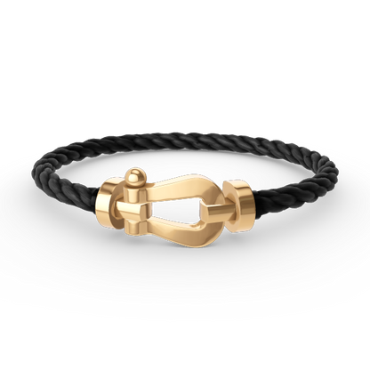 [Kincade Jewelrys]Pulsera de herradura grande Force sin diamantes en oro