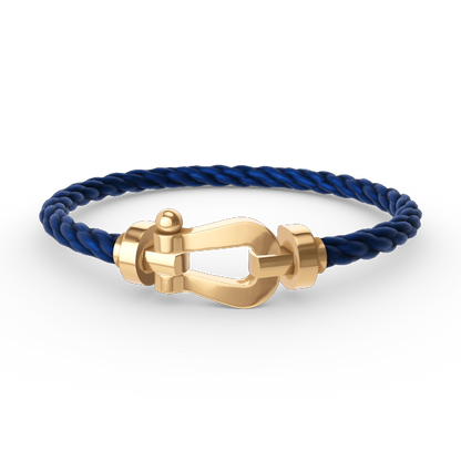 [Kincade Jewelrys]Pulsera de herradura grande Force sin diamantes en oro