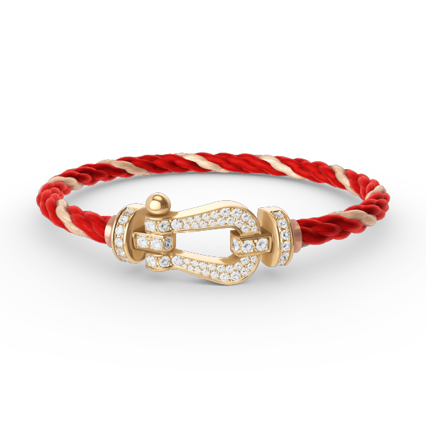 [Kincade Jewelrys]FORCE LARGE HORSESHOE FULL DIAMOND BRACELET GOLD