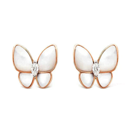 [Joyas Kincade] PENDIENTES DE MARIPOSA CON DIAMANTES