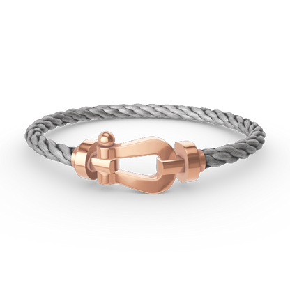 [Kincade Jewelrys] PULSERA FORCE DE HERRADURA GRANDE SIN DIAMANTES EN ORO ROSA