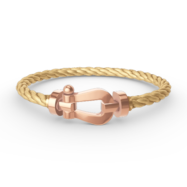 [Kincade Jewelrys] PULSERA FORCE DE HERRADURA GRANDE SIN DIAMANTES EN ORO ROSA