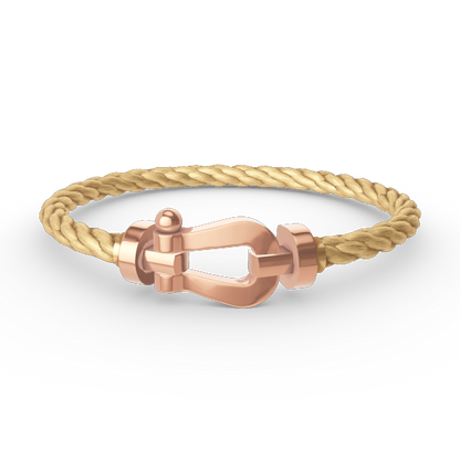 [Kincade Jewelrys] PULSERA FORCE DE HERRADURA GRANDE SIN DIAMANTES EN ORO ROSA