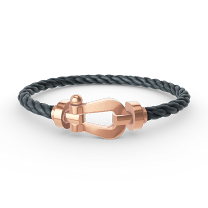 [Kincade Jewelrys] PULSERA FORCE DE HERRADURA GRANDE SIN DIAMANTES EN ORO ROSA