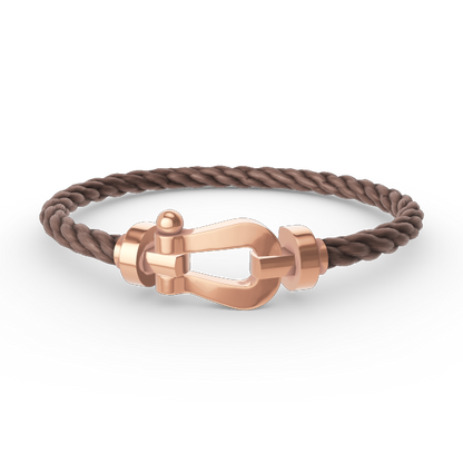 [Kincade Jewelrys] PULSERA FORCE DE HERRADURA GRANDE SIN DIAMANTES EN ORO ROSA