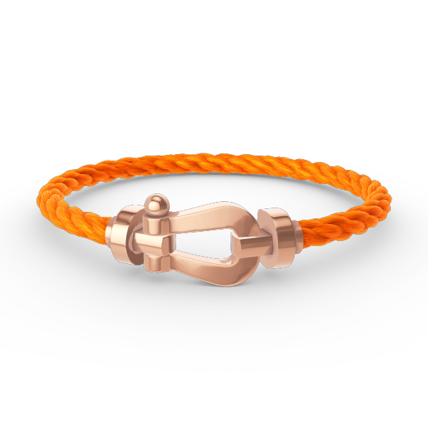 [Kincade Jewelrys] PULSERA FORCE DE HERRADURA GRANDE SIN DIAMANTES EN ORO ROSA