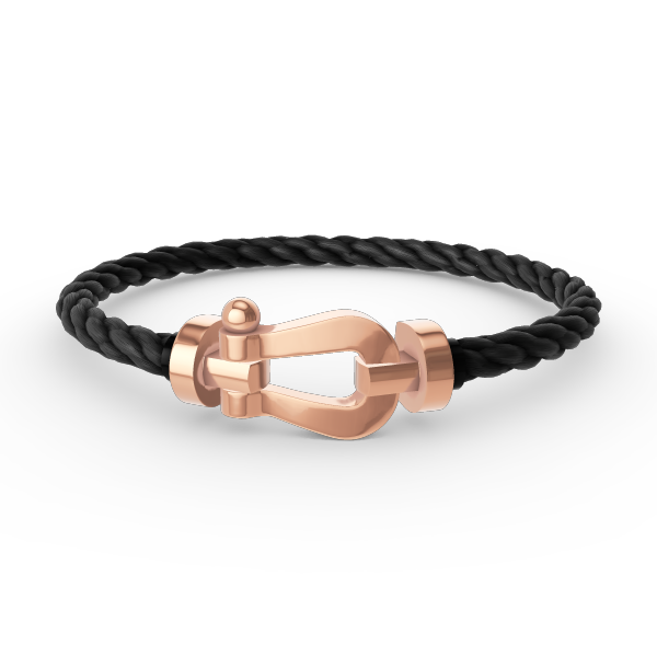 [Kincade Jewelrys] PULSERA FORCE DE HERRADURA GRANDE SIN DIAMANTES EN ORO ROSA