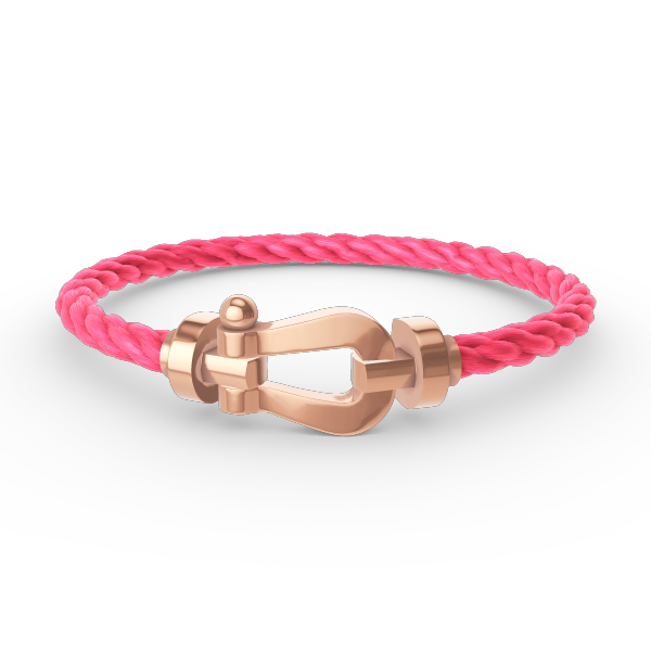 [Kincade Jewelrys] PULSERA FORCE DE HERRADURA GRANDE SIN DIAMANTES EN ORO ROSA