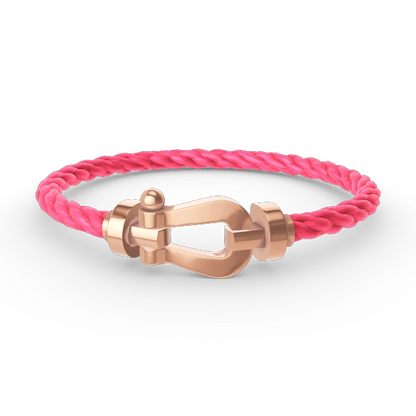 [Kincade Jewelrys] PULSERA FORCE DE HERRADURA GRANDE SIN DIAMANTES EN ORO ROSA