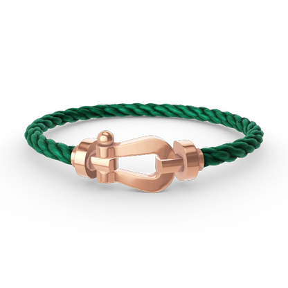 [Kincade Jewelrys] PULSERA FORCE DE HERRADURA GRANDE SIN DIAMANTES EN ORO ROSA