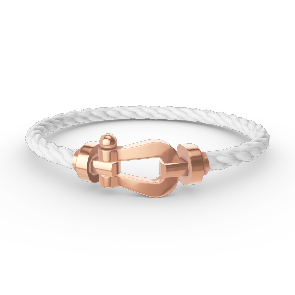 [Kincade Jewelrys] PULSERA FORCE DE HERRADURA GRANDE SIN DIAMANTES EN ORO ROSA