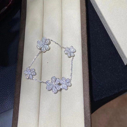 [Kincade Jewelrys]FRIVOLE SILVER 5 FLOWERS BRACELET