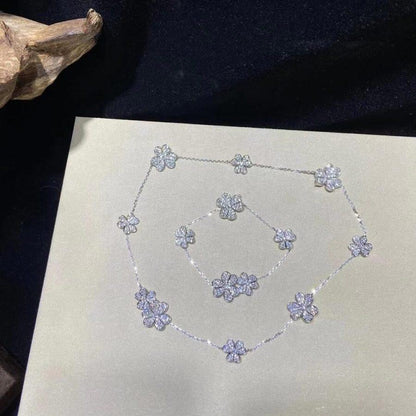 [Kincade Jewelrys]FRIVOLE SILVER 5 FLOWERS BRACELET