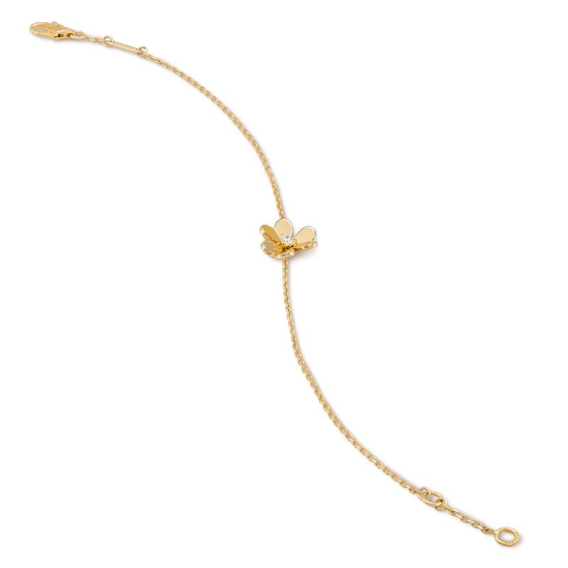 [Kincade Jewelrys]FRIVOLE GOLD FLOWER PINK MALACHITE BRACELET