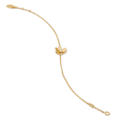 [Kincade Jewelrys]FRIVOLE GOLD FLOWER PINK MALACHITE BRACELET