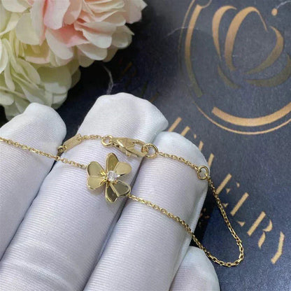 [Kincade Jewelrys]FRIVOLE GOLD FLOWER PINK MALACHITE BRACELET