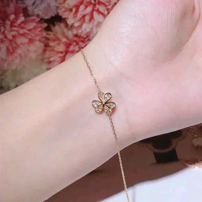 [Kincade Jewelrys]FRIVOLE GOLD FLOWER DIAMOND BRACELET