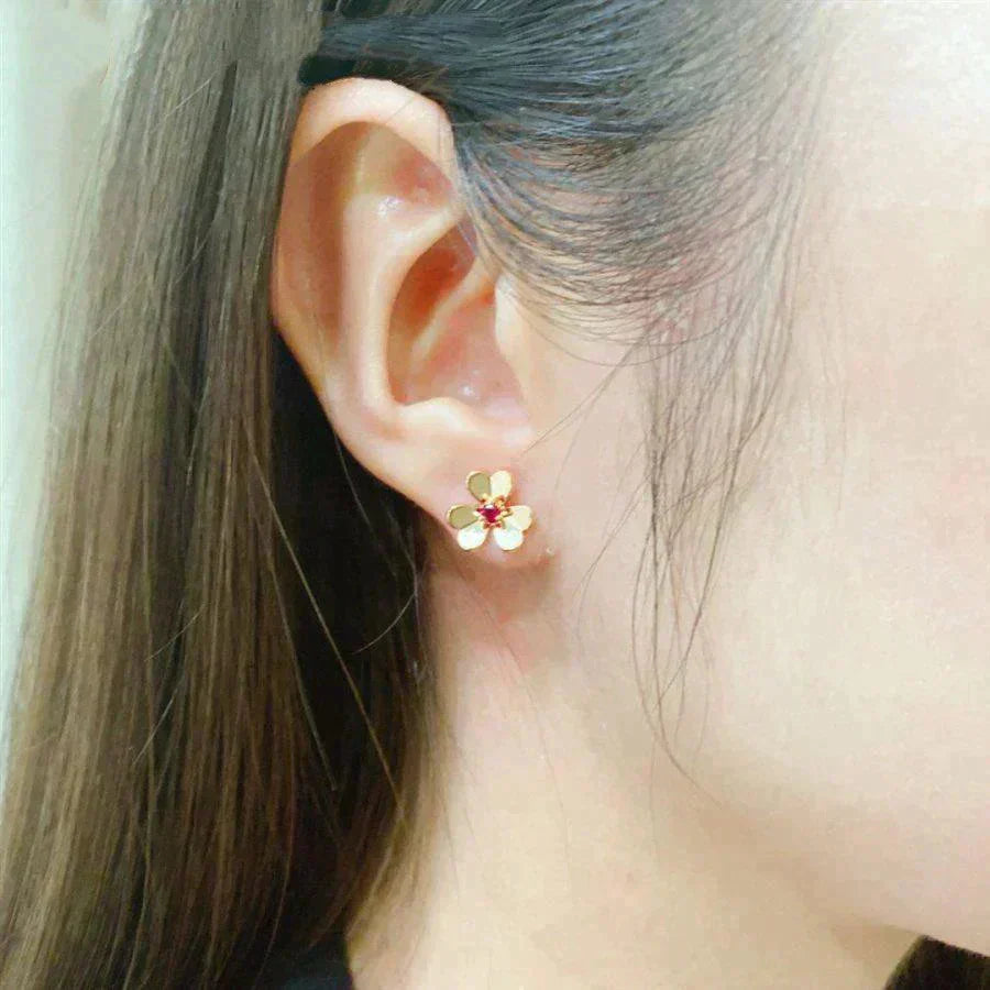[Kincade Jewelrys]FRIVOLE  FLOWER PINK EARRINGS