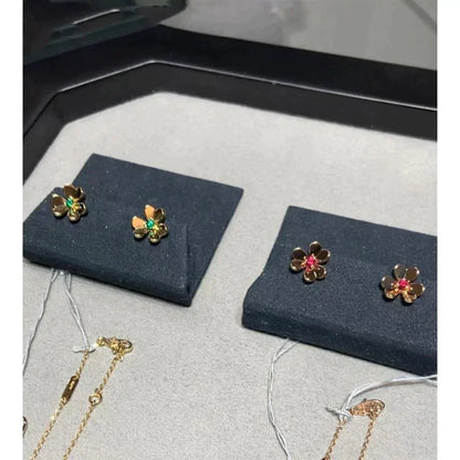 [Kincade Jewelrys]FRIVOLE  FLOWER PINK EARRINGS