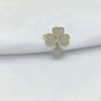 [Kincade Jewelrys]SWEET CLOVER WHITE MOP RING