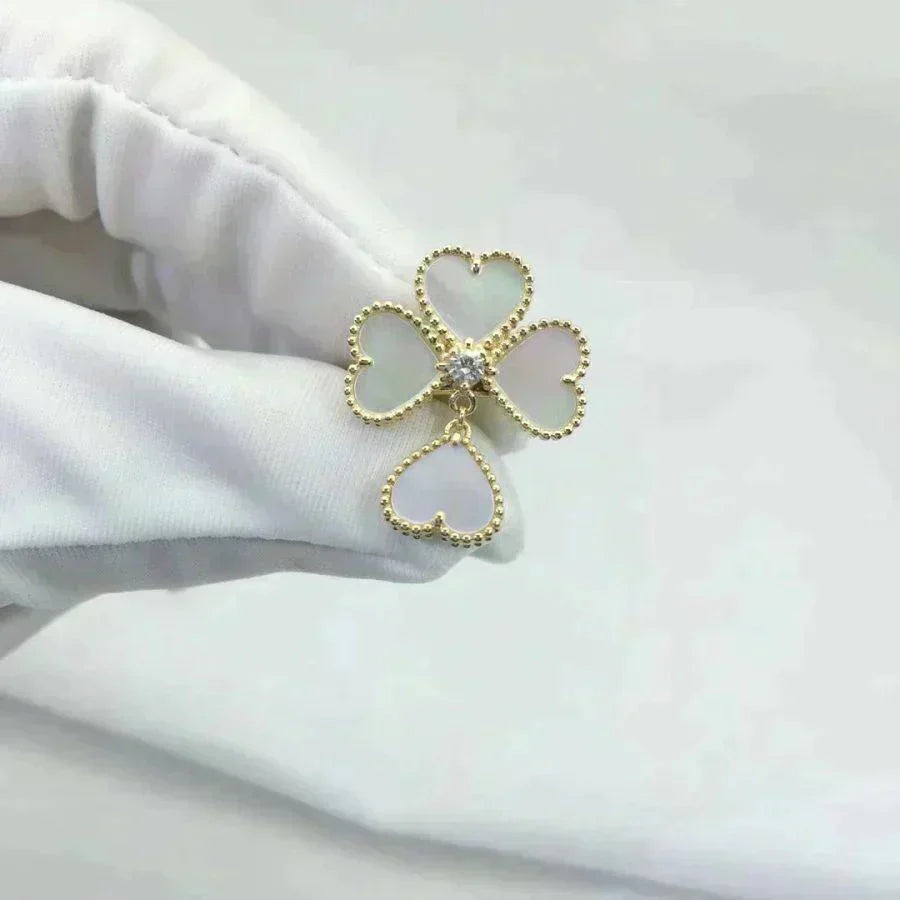 [Kincade Jewelrys]SWEET CLOVER WHITE MOP RING