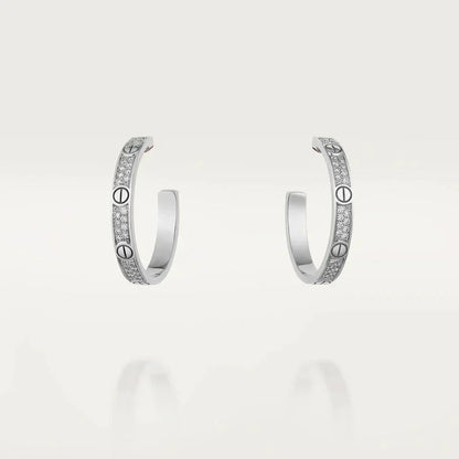 [Joyas Kincade] PENDIENTES DE ARO DE PLATA CON DIAMANTES DE AMOR