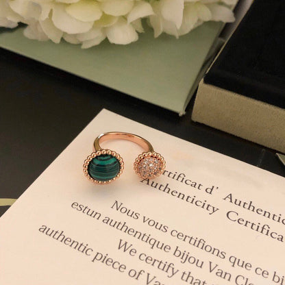 [Kincade Jewelrys]PERLEE COULEURS DIAMOND ROSE GOLD BETWEEN THE FINGER RING