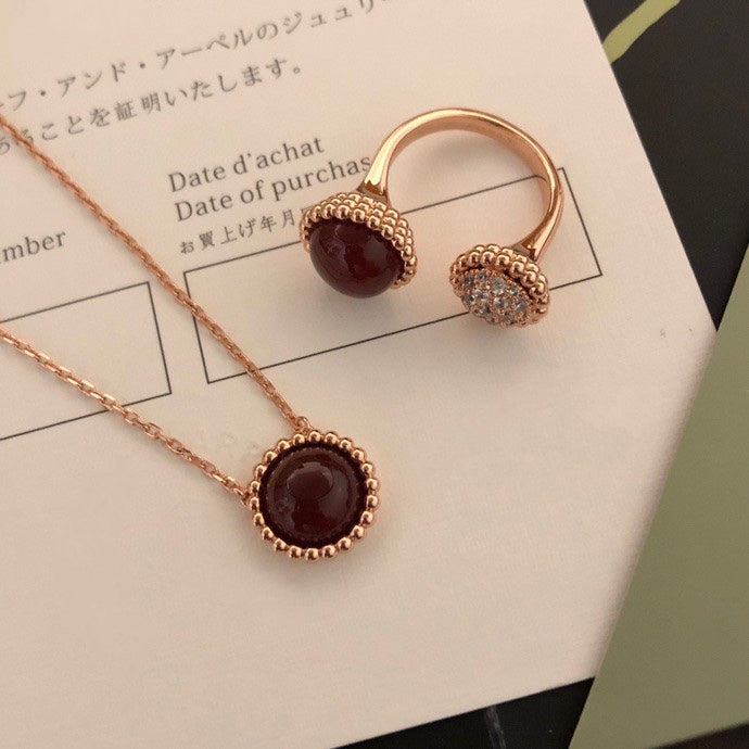 [Kincade Jewelrys]PERLEE COULEURS DIAMOND ROSE GOLD BETWEEN THE FINGER RING