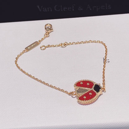[Kincade Jewelrys]LUCKY SPRING 1 MOTIF PINK GOLD BRACELET