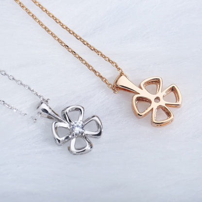 [Kincade Jewelrys] COLLAR FIOREVER CON CENTRO DE DIAMANTE