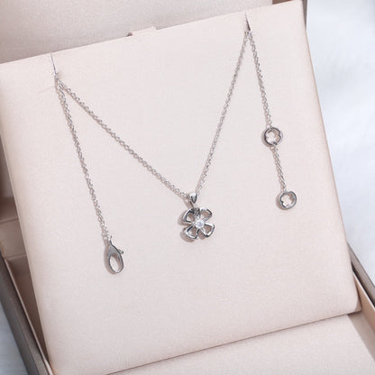 [Kincade Jewelrys] COLLAR FIOREVER CON CENTRO DE DIAMANTE