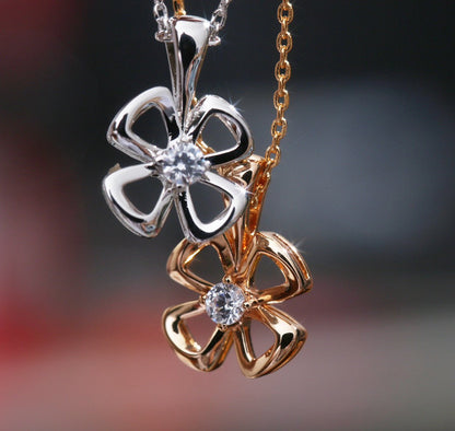 [Kincade Jewelrys] COLLAR FIOREVER CON CENTRO DE DIAMANTE