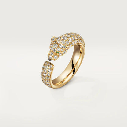 [Kincade Jewelrys]PANTHERE PINK GOLD DIAMOND RING
