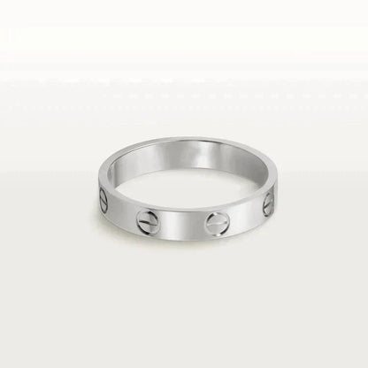 [Kincade Jewelrys]LOVE RING 4MM 1 DIAMOND SILVER