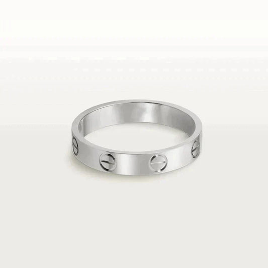 [Kincade Jewelrys]LOVE RING 4MM 1 DIAMOND SILVER